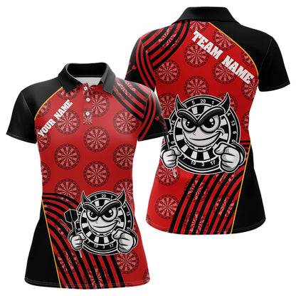 White And Black Dartboards Funny Dart Shirts For Women, Custom Dart Jerseys NYN0015