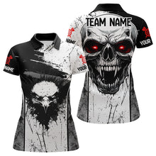 Load image into Gallery viewer, Personalized Eagle And Skull Grunge Style Dart Shirts For Women, Dart Team Jerseys NYN0016