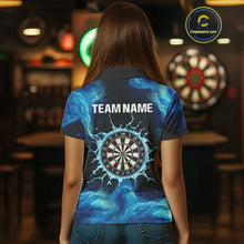 Load image into Gallery viewer, Dripping Water Dartboard Darts Shirt For Women - Name Personalization Darts Jersey NYN0348