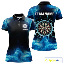 Load image into Gallery viewer, Dripping Water Dartboard Darts Shirt For Women - Name Personalization Darts Jersey NYN0348
