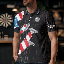 Load image into Gallery viewer, Custom American Flag Grunge Style Dart Shirts For Men, Dart Team Jerseys NYN0025