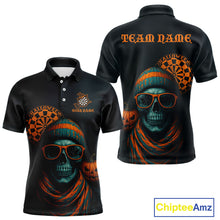 Load image into Gallery viewer, Custom Halloween Men Darts Shirt Personalized Halloween Pumpkin Skull Darts Jerseys NYN1230