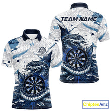 Load image into Gallery viewer, Red &amp; Grey Smokes Dartboard Custom Men Darts Polo Shirts Grunge Dart League Jerseys NYN2279