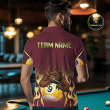 Load image into Gallery viewer, Bear &amp; Pool 9 Ball Funny Billiard Shirts For Men Custom Name Billiard Team Jerseys NYN2296