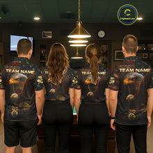 Load image into Gallery viewer, US Flag Eagle Retro Patriotic Billiard Shirts For Men Custom Pool 8 Ball Billiard Jerseys NYN2298