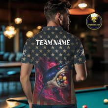 Load image into Gallery viewer, Funny Shark Colorful Billiard Balls Shirts For Men Custom Ball 8 Billiard League Jerseys NYN2305