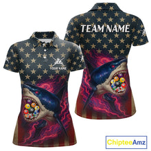Load image into Gallery viewer, Funny Shark Colorful Billiard Balls Shirts For Women Custom Ball 8 Billiard League Jerseys NYN2305