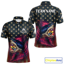 Load image into Gallery viewer, Funny Shark Colorful Billiard Balls Shirts For Men Custom Ball 8 Billiard League Jerseys NYN2305