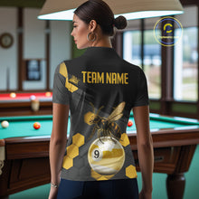 Load image into Gallery viewer, Bee &amp; Ball 9 Pool Billiard Team Shirts For Women Custom Funny Billiard League Jerseys NYN2306