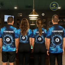Load image into Gallery viewer, Personalized Ball 8 Billiard Polo &amp; Quarter-Zip Shirt For Men 8 Ball Billiard Team Jersey NYN2310