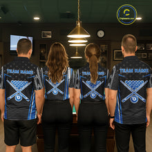 Load image into Gallery viewer, Colorful Paint Ball 8 Billiard Jerseys For Men Custom Blue Billiard Balls Pool Jersey NYN2317