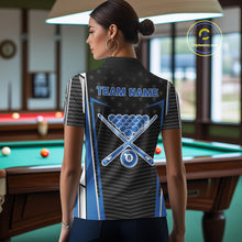 Load image into Gallery viewer, Colorful Paint Ball 8 Billiard Jerseys For Women Custom Blue Billiard Balls Pool Jersey NYN2317