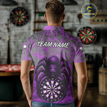 Load image into Gallery viewer, Mauve Skull Spider &amp; Dartboard Darts Shirt For Men - Custom Name &amp; Team Option NYN0394