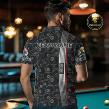 Load image into Gallery viewer, Cross US Flag 8 Ball Men's Billiard Shirts Personalized Patriotic Billiard Team Shirts NYN2322