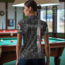 Load image into Gallery viewer, Cross US Flag 8 Ball Women's Billiard Shirts Personalized Patriotic Billiard Team Shirts NYN2322