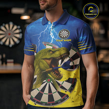 Load image into Gallery viewer, Master Dinosaur Strike Style Funny Darts Shirt For Men - Customizable Name &amp; Team NYN0398
