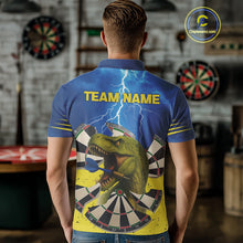 Load image into Gallery viewer, Master Dinosaur Strike Style Funny Darts Shirt For Men - Customizable Name &amp; Team NYN0398