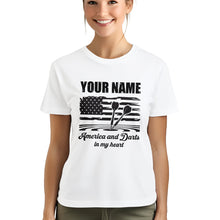 Load image into Gallery viewer, America And Darts T-Shirts Custom Dart Shirt For Men And Women, Darts For Gift NYN0217
