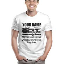 Load image into Gallery viewer, America And Darts T-Shirts Custom Dart Shirt For Men And Women, Darts For Gift NYN0217
