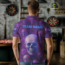 Load image into Gallery viewer, Colorful Lightning Skulls Pattern Darts Shirt For Men - Customizable Name &amp; Team NYN0403