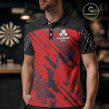 Load image into Gallery viewer, Multi-Color Dartboard Custom Polo &amp; 1/4 Zip Dart Shirt For Men, Dart Team Jerseys NYN0220