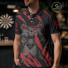 Load image into Gallery viewer, Red Scratch Bulldog Dart Shirt Custom Dart Team Shirt For Men, Dart Jerseys NYN0221