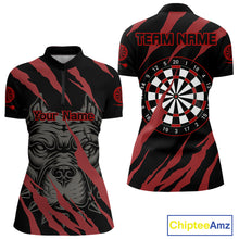 Load image into Gallery viewer, Red Scratch Bulldog Dart Shirt Custom Dart Team Shirt For Men, Dart Jerseys NYN0221
