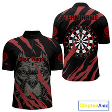 Load image into Gallery viewer, Red Scratch Bulldog Dart Shirt Custom Dart Team Shirt For Men, Dart Jerseys NYN0221