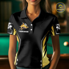 Load image into Gallery viewer, Funny Gold Shark Ball 8 &amp; Cue Billiard Shirts For Women Personalized Billiard Attire Gifts NYN2341