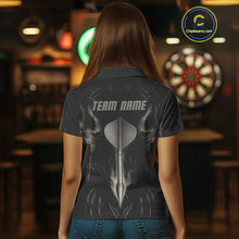 Load image into Gallery viewer, Custom Women's Dart Shirt - Team Jersey With Name | Silver Dart Arrow For Dart Players NYN0434