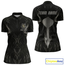 Load image into Gallery viewer, Custom Women's Dart Shirt - Team Jersey With Name | Silver Dart Arrow For Dart Players NYN0434