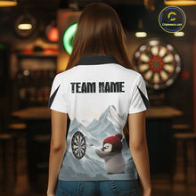 Load image into Gallery viewer, Cold Fierce Penguin Duo Play Darts Women Darts Polo Shirt Personalized Name For Darters NYN2356