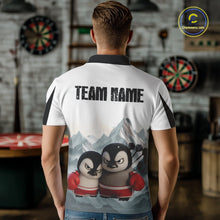 Load image into Gallery viewer, Boxing Fierce Penguin Duo Couple Men Darts Polo Shirt Custom Funny Dart Team Jerseys NYN2357
