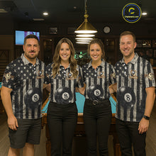 Load image into Gallery viewer, Funny Bee Crack Pool 8 Ball Women's Billiard Polo &amp; 1/4 Zip Shirt Custom Billiard Ball Attire NYN2360