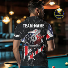 Load image into Gallery viewer, Black Stars 8 Ball Pool Men Billiard Team Shirt Personalized Polo &amp; 1/4-Zip Billiard Gifts NYN2381