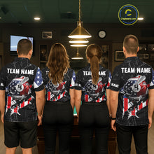 Load image into Gallery viewer, Black Stars 8 Ball Pool Men Billiard Team Shirt Personalized Polo &amp; 1/4-Zip Billiard Gifts NYN2381
