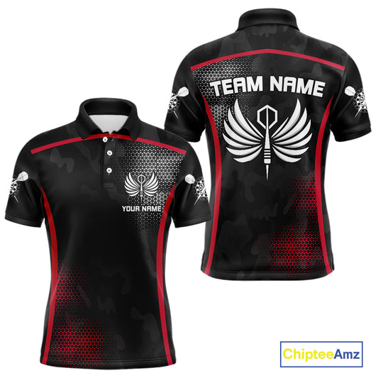 Custom Wings Dart Arrow Triangles Halftone Dart Shirts For Men, Dart Team Jerseys NYN0080