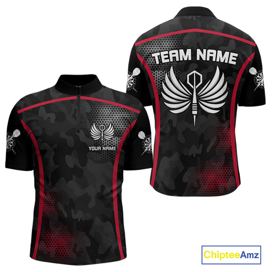 Custom Wings Dart Arrow Triangles Halftone Dart Shirts For Men, Dart Team Jerseys NYN0080