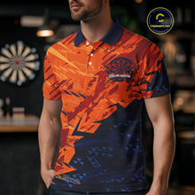 Load image into Gallery viewer, Blue &amp; Orange Dartboards Custom Grunge Dart Shirt For Men, Dart Team Jerseys NYN0231