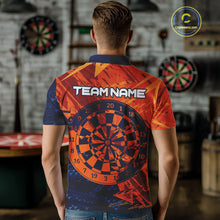 Load image into Gallery viewer, Blue &amp; Orange Dartboards Custom Grunge Dart Shirt For Men, Dart Team Jerseys NYN0231