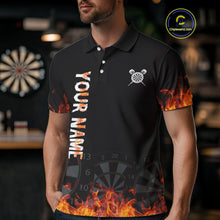 Load image into Gallery viewer, Fire Skull Multi-Flame Dartboard Custom Dart Shirts For Men, Dart Team Jerseys NYN0240