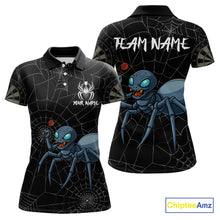 Load image into Gallery viewer, Gray Spider Webs Pattern Custom Aqua Blue Spider Dart Shirt For Women, Dart Jerseys NYN0245