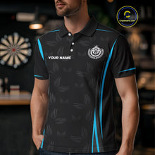 Load image into Gallery viewer, Azure Wings With Dart Arrow Men's Funny Darts Shirt - Custom Name For Darts Jersey NYN0495
