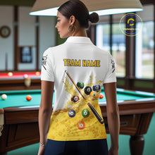 Load image into Gallery viewer, Funny Beer Play Pool Balls Billiard Team Shirt  For Women Custom Billiard Polo &amp; 1/4 Zip Attire NYN2474