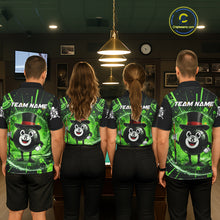 Load image into Gallery viewer, Funny Patrick Day 8 Ball Pool Men's Billiard Polo &amp; 1/4 Zip Shirt Custom Shamrock Billiard Attire NYN2479