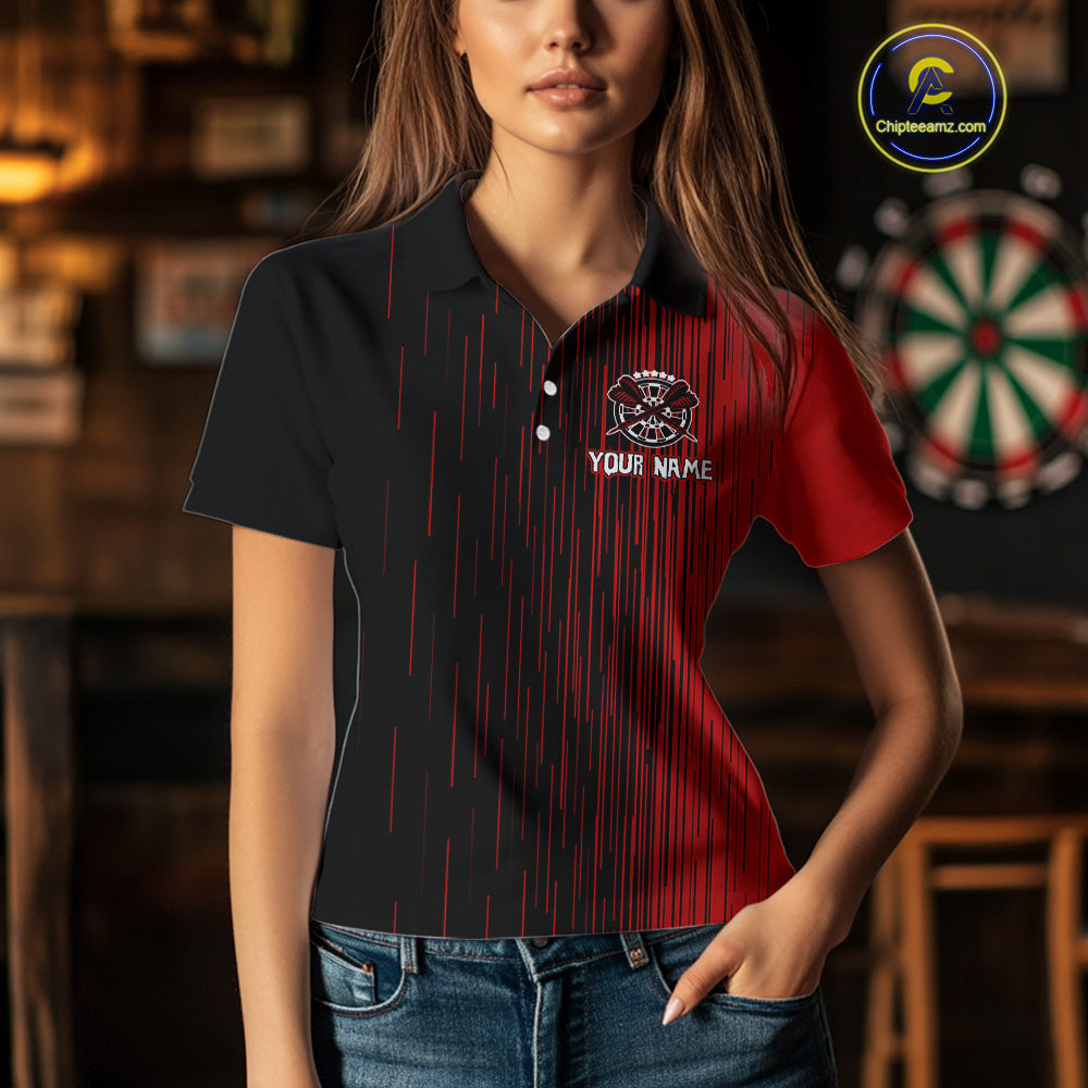Custom American Flag Dartboards Patriotic Dart Shirts For Women Dart Tournament Jerseys NYN0051