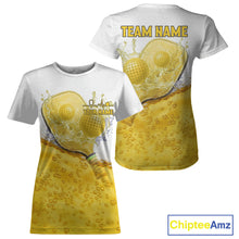 Load image into Gallery viewer, Custom Beer And Water Pickleball Paddle &amp; Ball Jerseys Women Funny Pickleball League Shirt NYN2224
