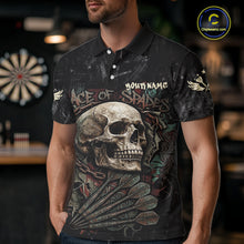 Load image into Gallery viewer, Graffiti Grunge Skull Darts Shirt For Men Custom Name &amp; Team Skull Dart Outfits Jerseys NYN3115