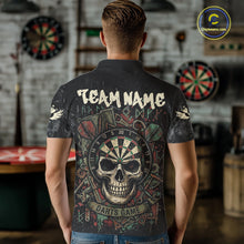 Load image into Gallery viewer, Graffiti Grunge Skull Darts Shirt For Men Custom Name &amp; Team Skull Dart Outfits Jerseys NYN3115