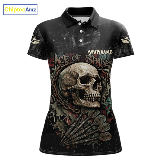 Graffiti Grunge Skull Darts Shirt For Women Custom Name & Team Skull Dart Outfits Jerseys NYN3115
